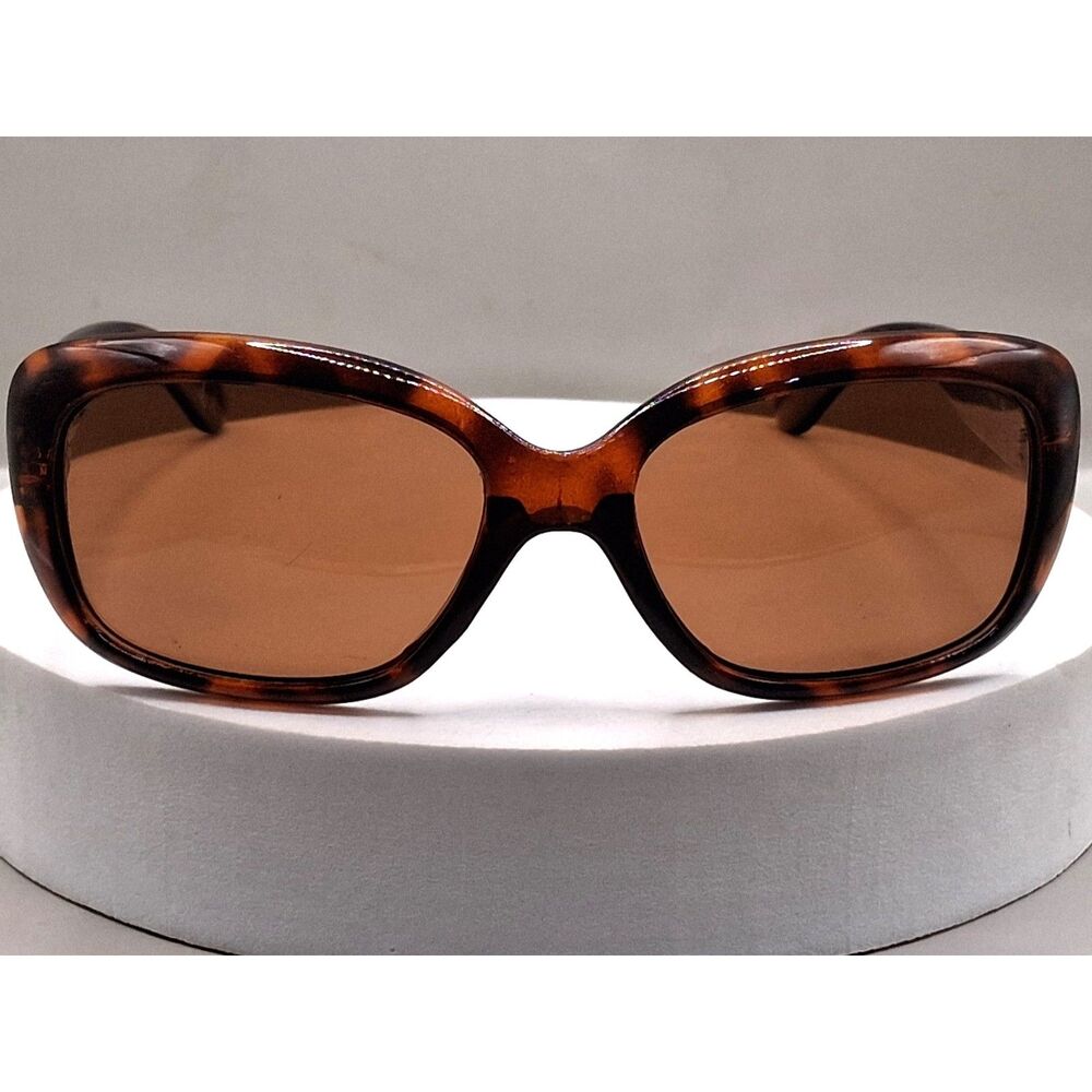 Foster Grant Election Women's Wrap Polarized Amber Brown Sunglasses - Picture 2 of 15
